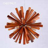 Load image into Gallery viewer, Nordic Creative Wooden Chandelier Flower-Shaped Dandelion Pendants Lights