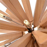 Load image into Gallery viewer, Nordic Creative Wooden Chandelier Flower-Shaped Dandelion Pendants Lights