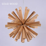Load image into Gallery viewer, Nordic Creative Wooden Chandelier Flower-Shaped Dandelion Pendants Lights