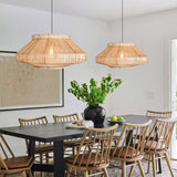 Load image into Gallery viewer, Rattan Pendant Light Woven Pendant Shade Flush Mount Ceiling Light