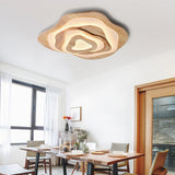 Load image into Gallery viewer, Flower Wood Ceiling Light Hardwired Wood Ceiling Lamp