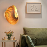 Load image into Gallery viewer, Shell Plug In Wall Sconce Wood Lampshade Art Sconce Light