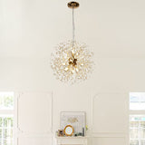 Load image into Gallery viewer, Design Dandelion Beaded Ceiling Light Flower Pendant Lights Crystal Chandelier