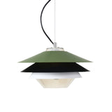 Load image into Gallery viewer, Green Pendant Light Modern Chandelier 3 Layer Light Fixture Art