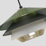 Load image into Gallery viewer, Green Pendant Light Modern Chandelier 3 Layer Light Fixture Art