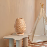 Load image into Gallery viewer, Bamboo Weaving Table Lamp Eye-Caring Bedroom Bedside Night Light