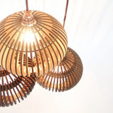 Load image into Gallery viewer, Wood Pendant Light Globe Wooden Light Fixture