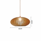 Load image into Gallery viewer, Wood Pendant Light Globe Wooden Light Fixture