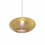 Load image into Gallery viewer, Wood Pendant Light Globe Wooden Light Fixture