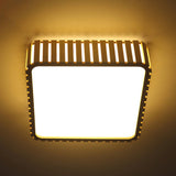 Load image into Gallery viewer, Square Wood Ceiling Light Led Wood Pendant Lamp