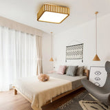 Load image into Gallery viewer, Square Wood Ceiling Light Led Wood Pendant Lamp