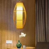 Load image into Gallery viewer, Southeastern Wabi Sabi Art Ceiling Light Weave Bamboo Pendant Lamp