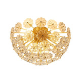 Load image into Gallery viewer, Luxury Crystal Flowers Starburst Ceiling Light Modern Flush Mount Ceiling Lamp