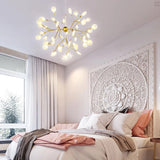 Load image into Gallery viewer, Modern Semi Flush Mount Pendant Light Luxurious Mid Century Firefly Ceiling Lamp