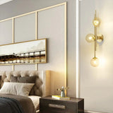 Load image into Gallery viewer, Green/Clear Glass Globe Wall Sconce Lamp Minimalist