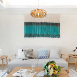 Load image into Gallery viewer, Bamboo Wicker Pumpkin Shade Pendant Light