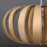 Load image into Gallery viewer, Bamboo Wicker Pumpkin Shade Pendant Light
