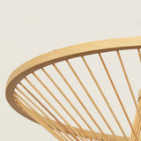 Load image into Gallery viewer, Bamboo Hand-Made Ceiling Lamp with Saucer Shade Modern