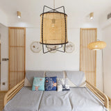 Load image into Gallery viewer, Boho Rattan Pendant Light Fixture Modern Rustic Chandelier Jute Rope Home Decor