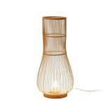 Load image into Gallery viewer, Bamboo Fish Trap Standing Light Floor Lamp