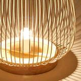 Load image into Gallery viewer, Bamboo Fish Trap Standing Light Floor Lamp