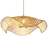 Load image into Gallery viewer, Floppy Hat Bamboo Pendant Light Woven Lampshade