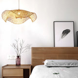 Load image into Gallery viewer, Floppy Hat Bamboo Pendant Light Woven Lampshade