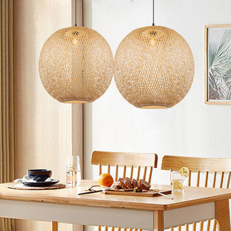 Woven discount basket lampshade