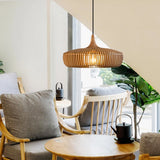 Load image into Gallery viewer, Natural Wood Pendant Lights Over Kitchen Island