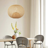 Load image into Gallery viewer, Sphere Bamboo Suspension Pendant Light