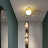 Load image into Gallery viewer, Creative Nordic Straw Hat Ceiling Lights