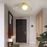 Load image into Gallery viewer, Creative Nordic Straw Hat Ceiling Lights