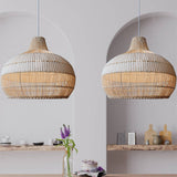 Load image into Gallery viewer, Handwoven Rattan Kitchen Island Pendant Lighting