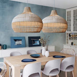 Load image into Gallery viewer, Handwoven Rattan Kitchen Island Pendant Lighting