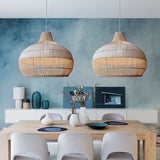 Load image into Gallery viewer, Handwoven Rattan Kitchen Island Pendant Lighting