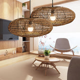 Load image into Gallery viewer, Hand Woven Pendant Light Rattan Lantern Lampshade