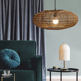 Load image into Gallery viewer, Hand Woven Pendant Light Rattan Lantern Lampshade