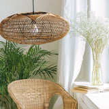 Load image into Gallery viewer, Hand Woven Pendant Light Rattan Lantern Lampshade