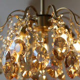 Load image into Gallery viewer, Retro Crystal Chandelier Sumptuous Romantic Amber Pendant Light