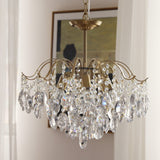 Load image into Gallery viewer, Retro Crystal Chandelier Sumptuous Romantic Amber Pendant Light