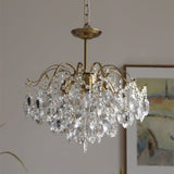 Load image into Gallery viewer, Retro Crystal Chandelier Sumptuous Romantic Amber Pendant Light