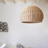 Load image into Gallery viewer, Wicker Farmhouse Woven Pendant Light