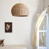 Load image into Gallery viewer, Wicker Farmhouse Woven Pendant Light