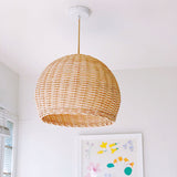 Load image into Gallery viewer, Wicker Farmhouse Woven Pendant Light