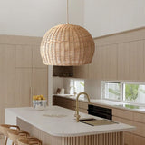 Load image into Gallery viewer, Wicker Farmhouse Woven Pendant Light