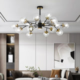 Load image into Gallery viewer, Postmodern Metal Ceiling Light Sputnik Shape Multi-light Pendant