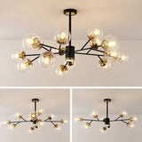 Load image into Gallery viewer, Postmodern Metal Ceiling Light Sputnik Shape Multi-light Pendant