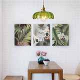 Load image into Gallery viewer, Brass &amp; Glass Dome Ceiling Lighting