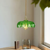 Load image into Gallery viewer, Brass &amp; Glass Dome Ceiling Lighting