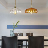 Load image into Gallery viewer, Brass &amp; Glass Dome Ceiling Lighting